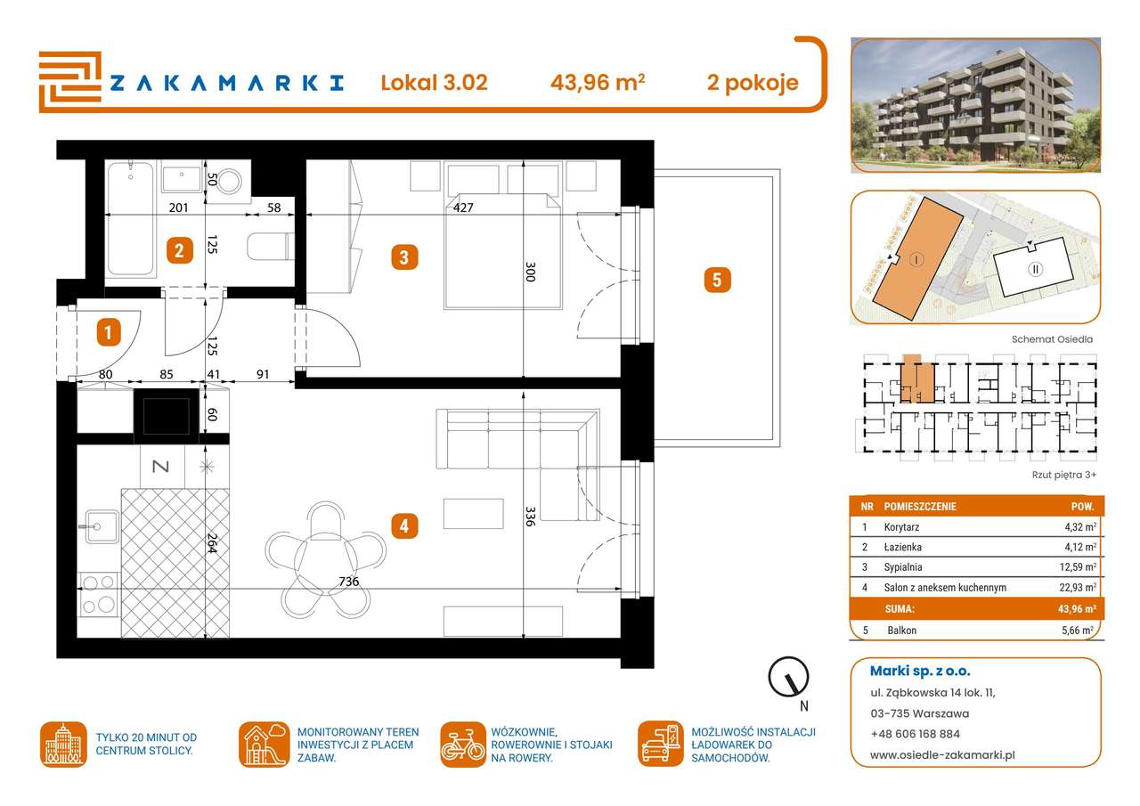 Zakamarki | mieszkanie 2-pok. | B1/3/02 - Pełny obrazek: 2/8