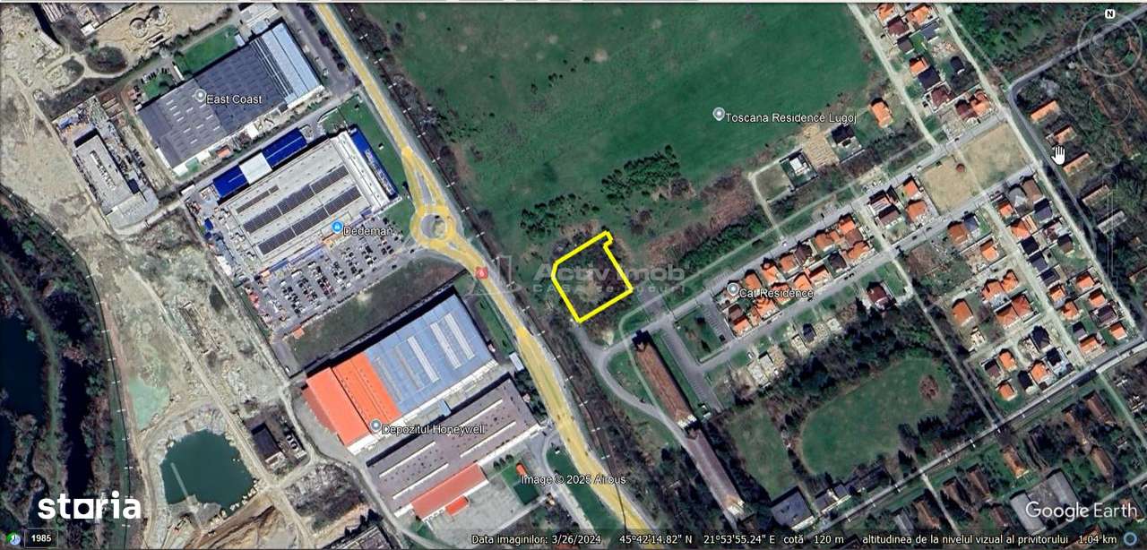 Lugoj, Teren Intravilan cu PUZ Aprobat   2.385 Mp. - Imagine principală: 3/6