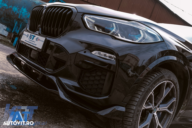 Pachet Exterior Aero BMW X5 G05 (2018-up) M-Tech Black Knight Design Negru Lucios - 8