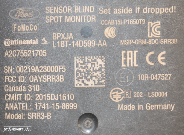 MÓDULO SENSOR DE RADAR FORD FIESTA - 4