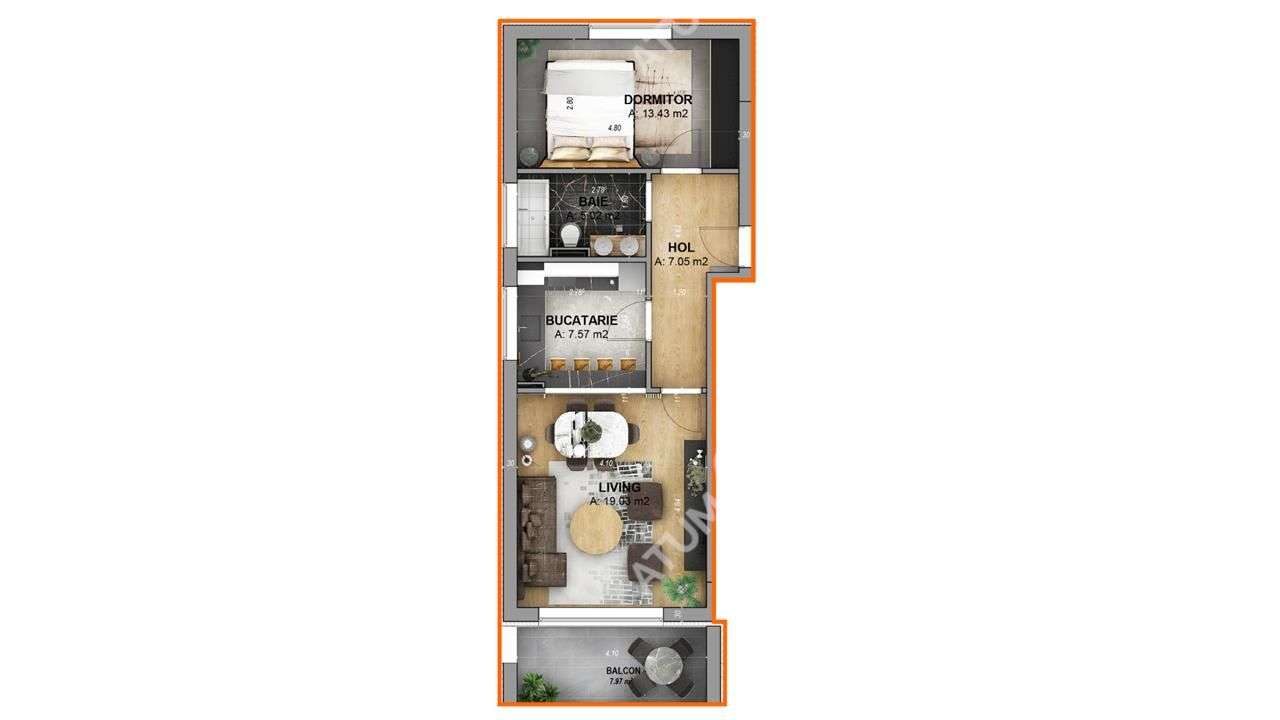 Apartament cu 2 camere decomandate la cheie in Cristian Sibiu - Imagine principală: 5/10