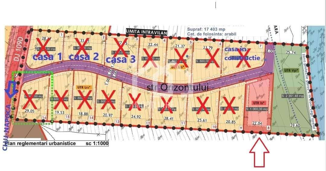 Teren intravilan 1000 mp cu autorizație de construire – Jucu de Sus - Imagine principală: 2/4