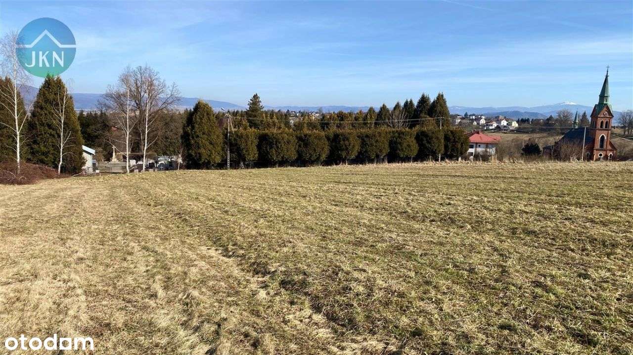 Widokowa działka u podnóża Skrzycznego w Lipowej !-8