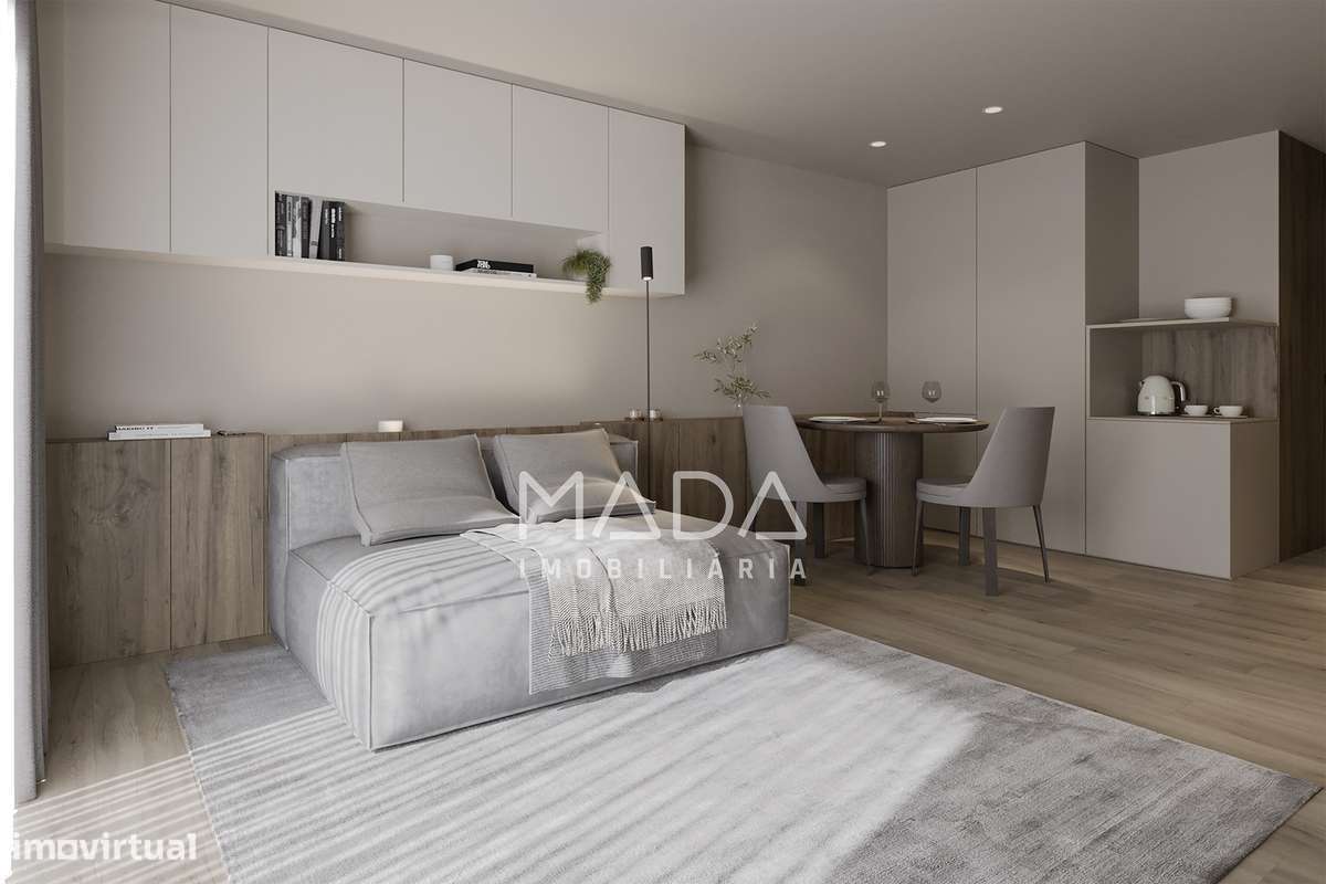 NOVO Apartamento T0 c/piscina, ginásio e lugar de garagem em S. Victor - Grande imagem: 3/21