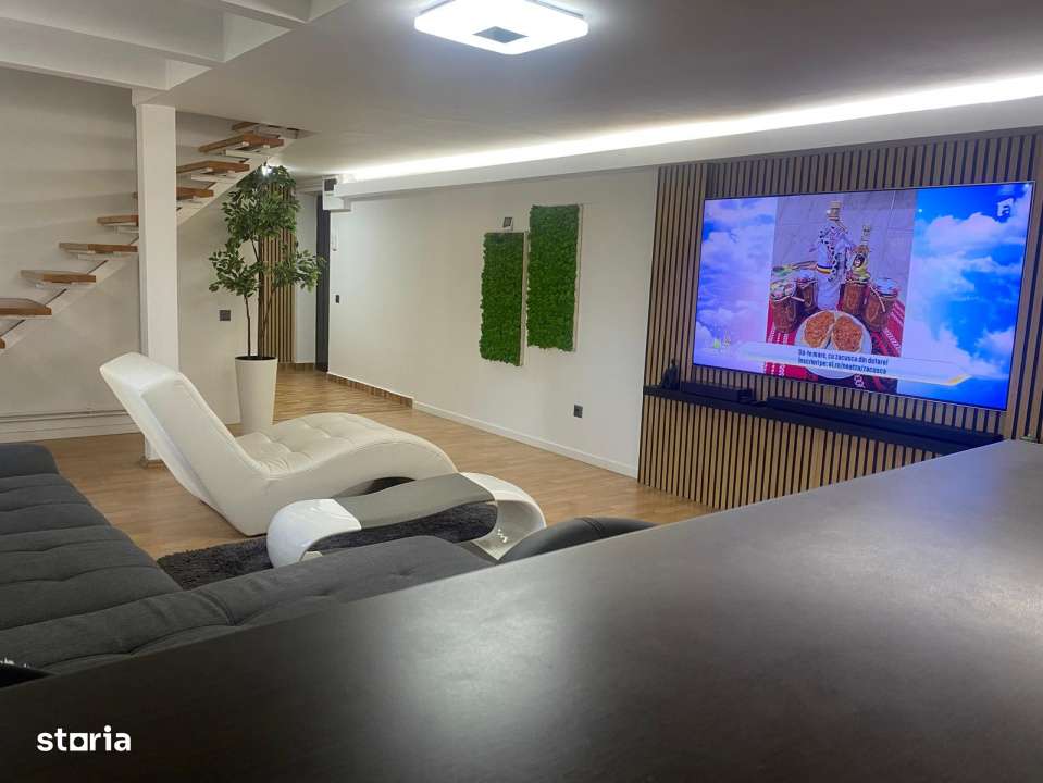 Penthouse deosebit cu 4 camere, pe 2 niveluri, complet mobilat si util-2