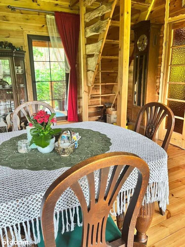 Dom drewniany całoroczny przy lesie Działka 915m-10