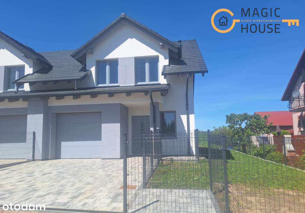 Bliźniak 4 sypialnie, duży słoneczny ogród Banino - Pełny obrazek: 4/15