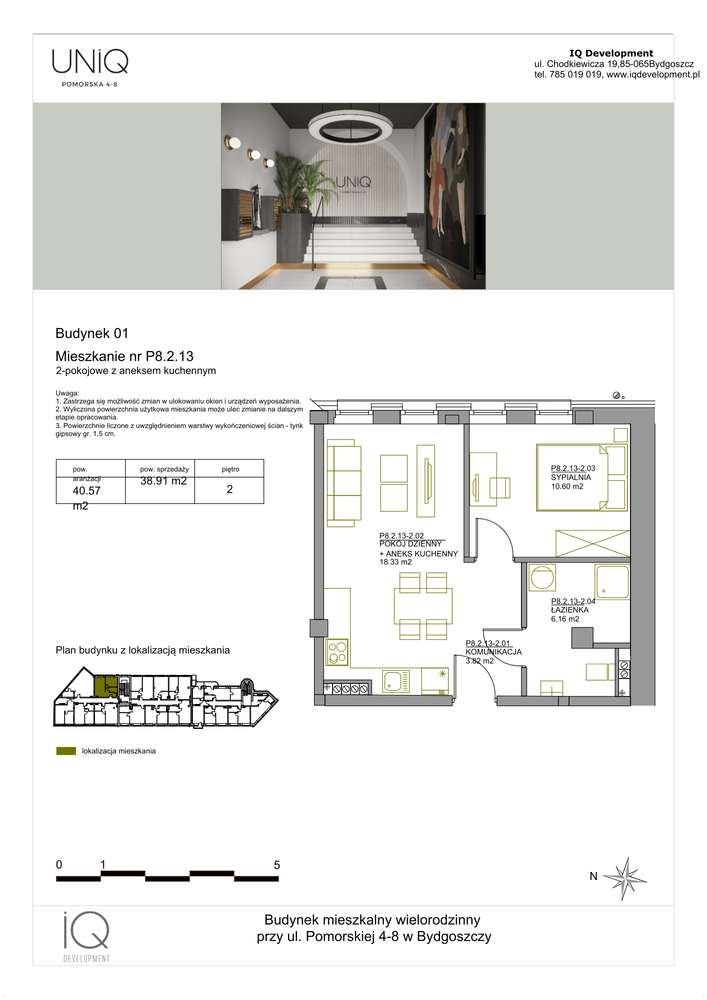 Pomorska | mieszkanie 2-pok. | P8.2.13 - Pełny obrazek: 2/7