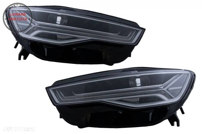Bara Fata cu Faruri Full LED Semnalizare Dinamica Secventiala Audi A6 4G (2011-201- livrare gratuita - 8