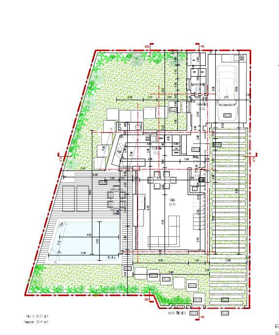 Terreno Urbano com Projeto para Moradia V3 com Piscina – Sobreda - Grande imagem: 5/7