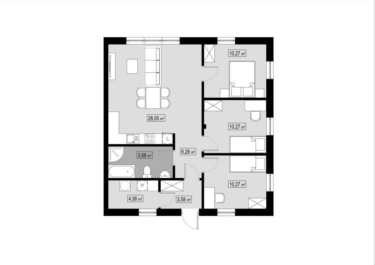 Dom partererowy w cenie mieszkania + parking-11