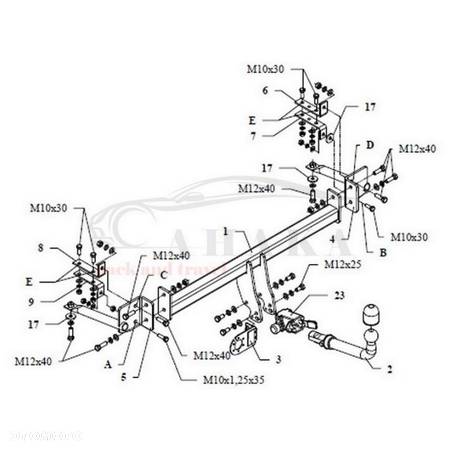 Hak Holowniczy Automat Do Mazda 626 Ge Hatchback 1991-1997 - 3