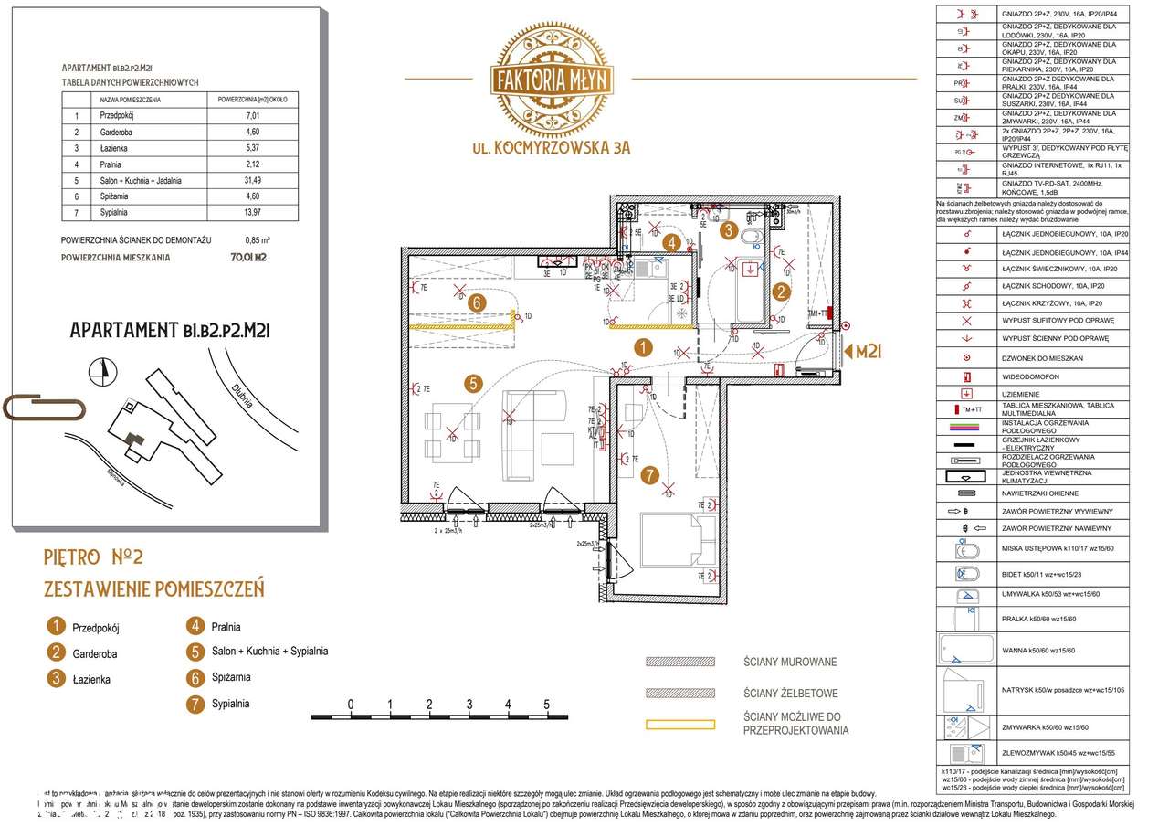 Faktoria Młyn | mieszkanie 2-pok. | B1.B2.P2.M21 - Pełny obrazek: 2/9