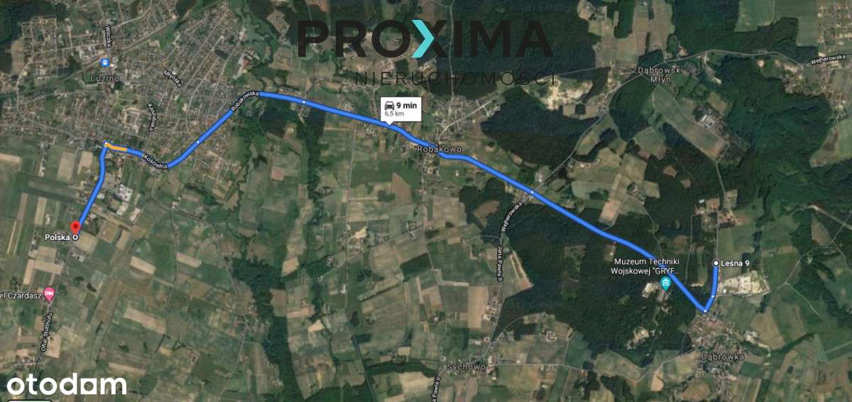 Działka Inwestycyjna – Dąbrówka, Gmina Luzino, Pow-2