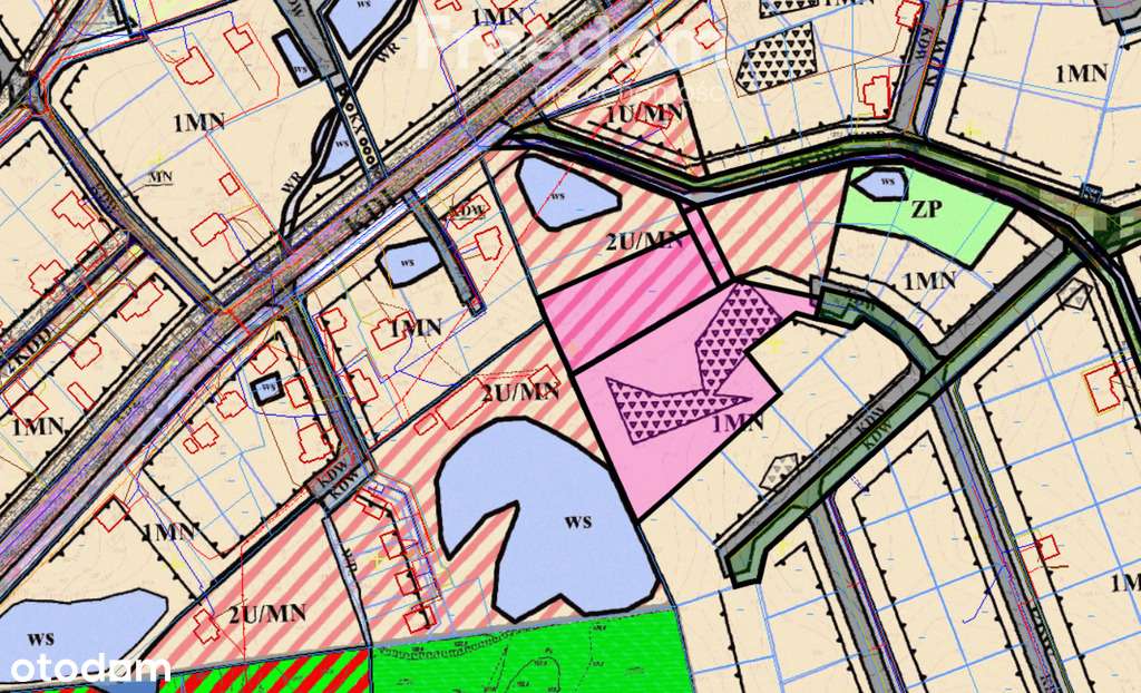 Działki 1MN i 2U/MN 10 400 m² pod inwestycję - Pełny obrazek: 4/5
