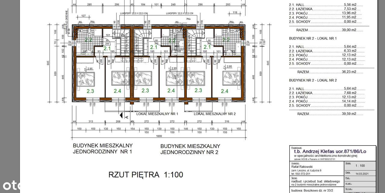 Apartamenty II- poziomowe Boszkowo - Pełny obrazek: 3/3