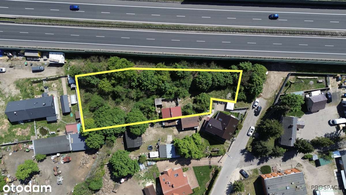 Działka 1800 m² z rozpoczętym domem | Zawada