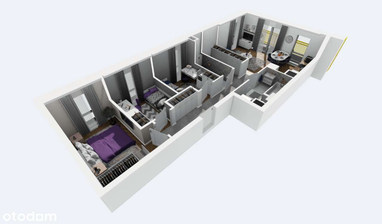 Cztery pokoje_Bardzo dobra lokalizacja_Promocja do 31.12.2025 r. - Pełny obrazek: 2/5