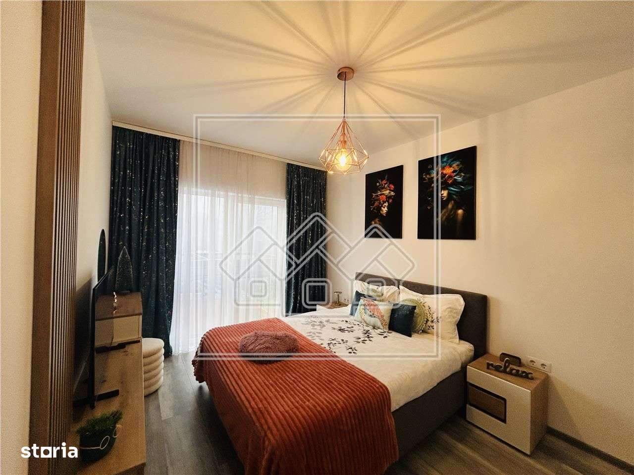 Ap cu 2 camere si gradina, 52 mp utili, gradina de 25 mp, mobilat - Imagine principală: 3/16