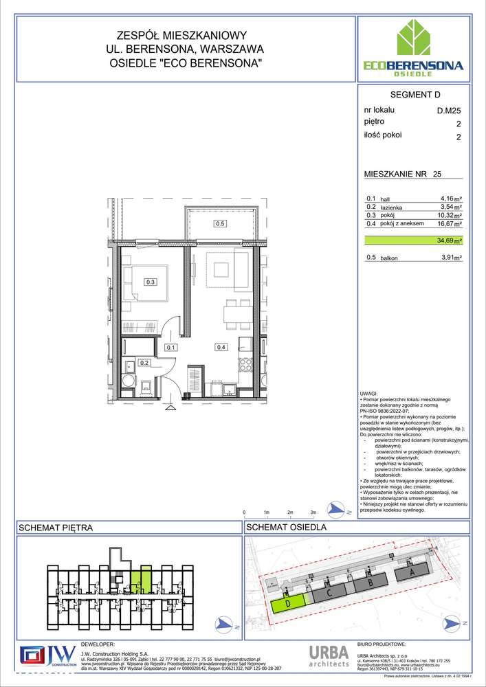 2-pokojowe mieszkanie 34m2 + balkon Bez Prowizji - Pełny obrazek: 2/6