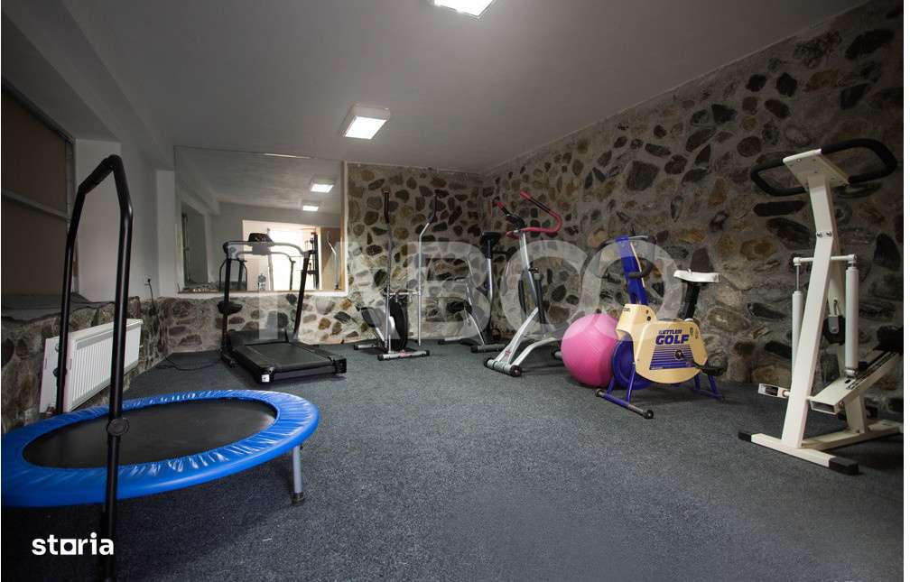 Pensiune 13 camere 16 bai sauna piscina si teren 1565 mp Cisnadioara - Imagine principală: 5/19