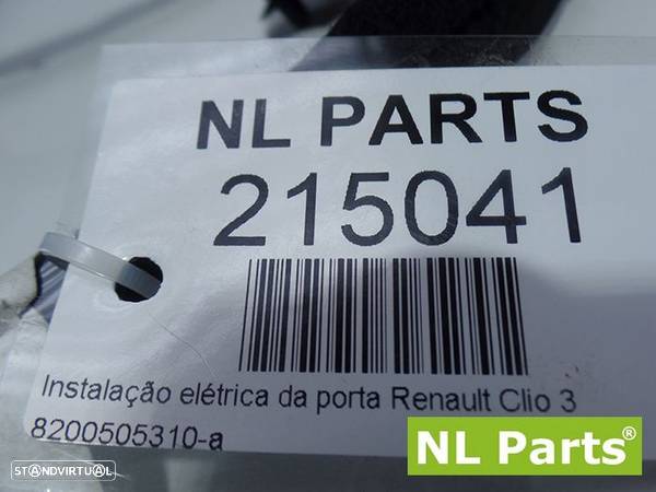 Instalação elétrica da porta Renault Clio 3 8200505310-a - 3