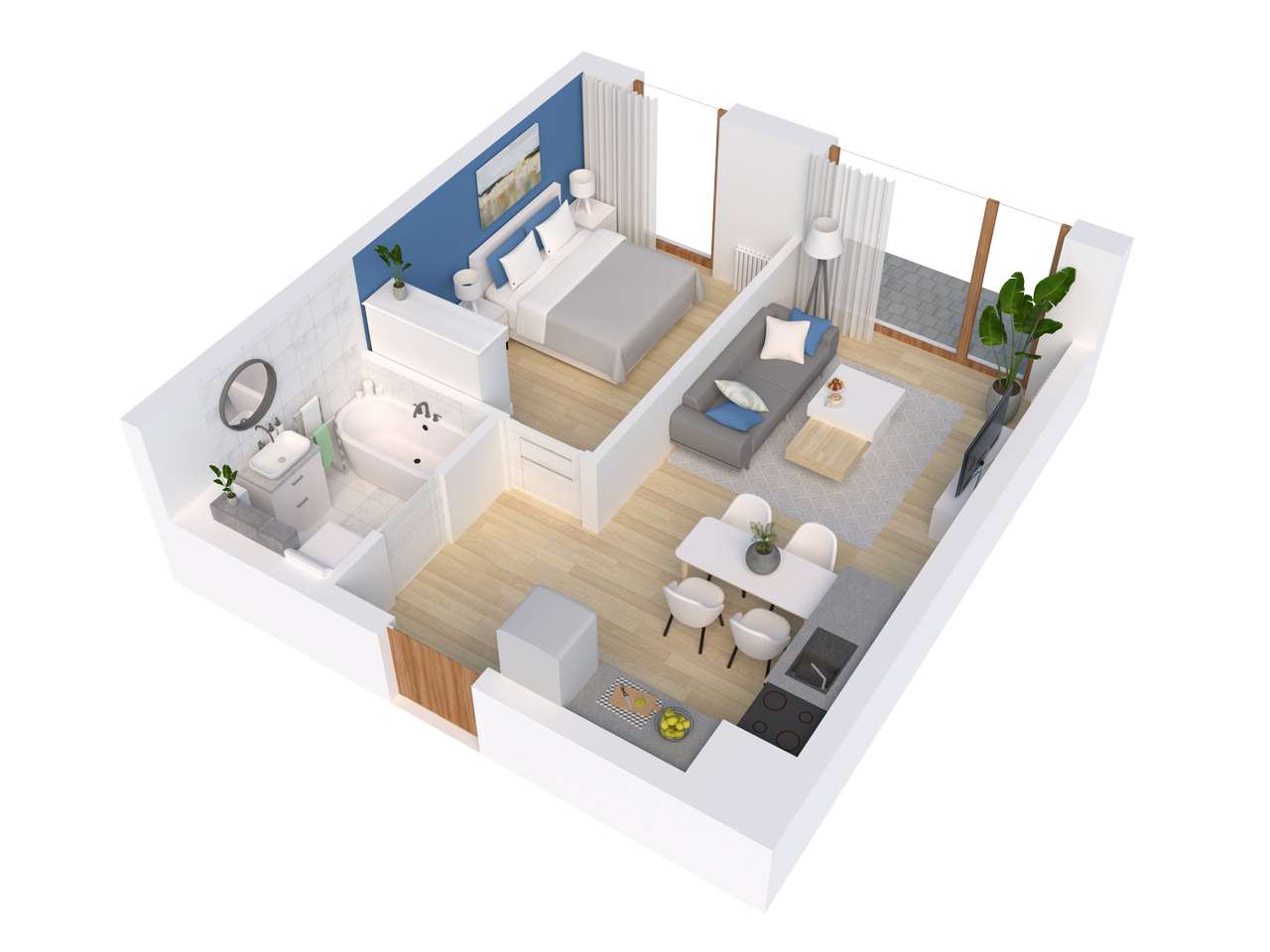 Mieszkanie Zielone Błonia Rumia Etap III - Pełny obrazek: 2/7