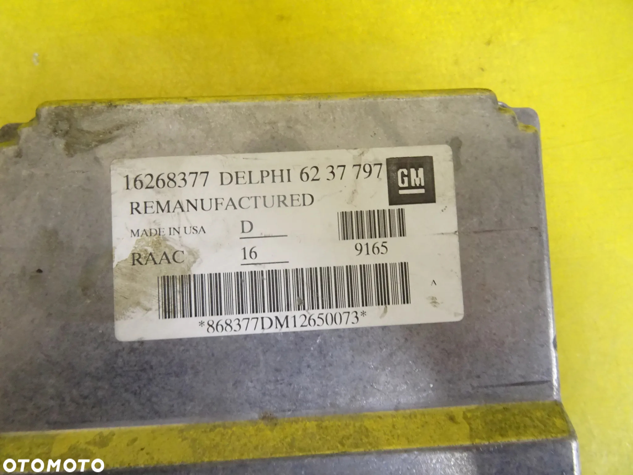 KOMPUTER SILNIKA OPEL ASTRA G 16268377 / 6237797 NR264 - 2