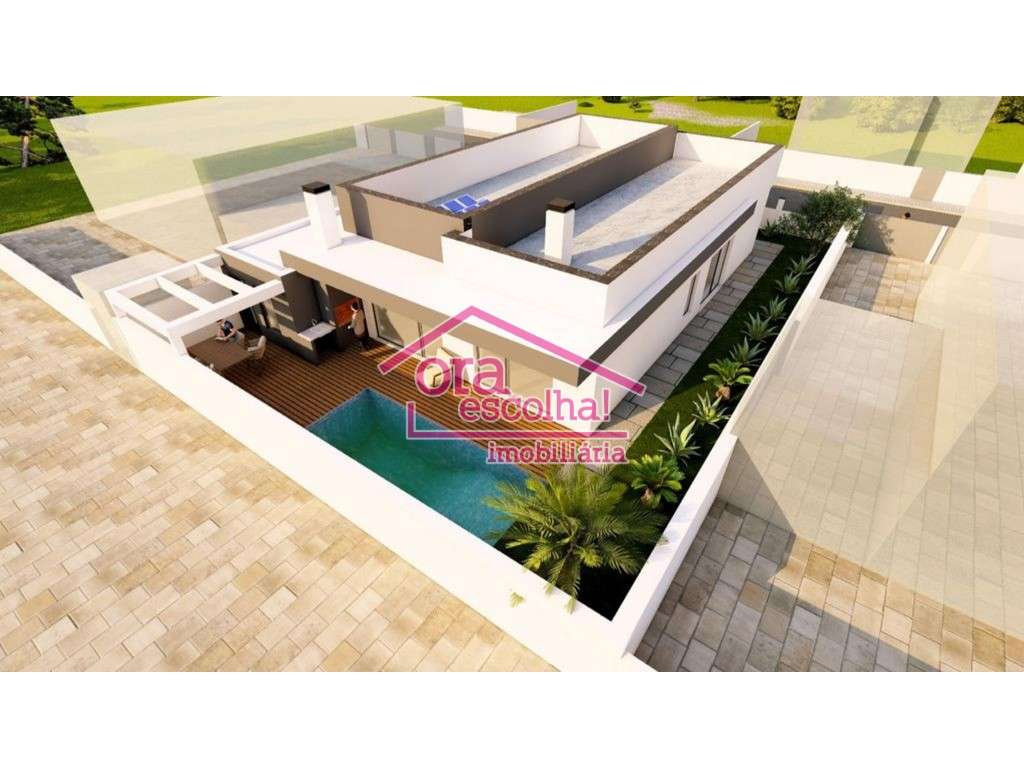 Moradia Isolada TÉRREA Nova T3 + 1 com PISCINA e Pérgola em Fernão ... - Grande imagem: 3/8