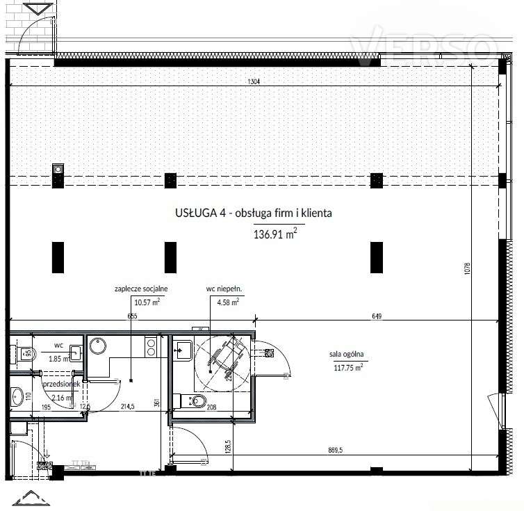 Narożny lokal 137,18 m2 oddany do użytku-7