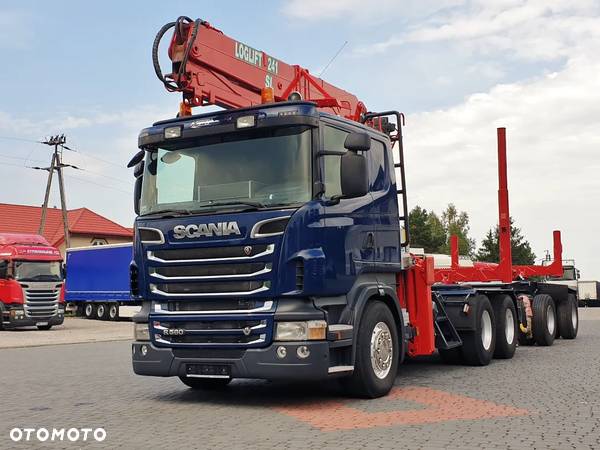 Scania R560 v8 6X4 DŻWIG LOGLIF 241 SL do lasu / drewna / dłużcy - 3