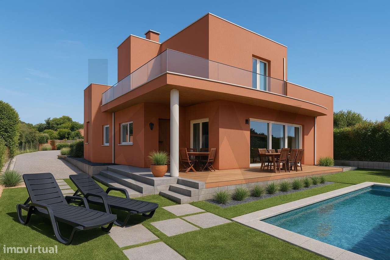 Casa T4 com jardim privativo na Serra do Louro | Espaço, luz e potenci - Grande imagem: 3/60