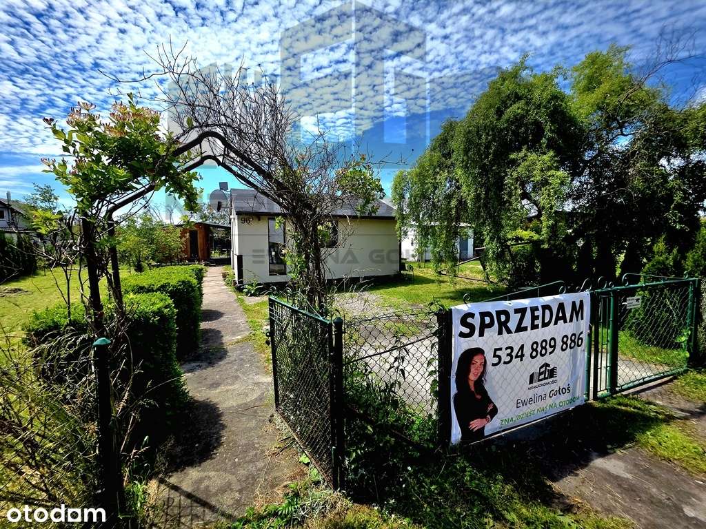 Działka ROD Nad Zalewem z całorocznym domkiem