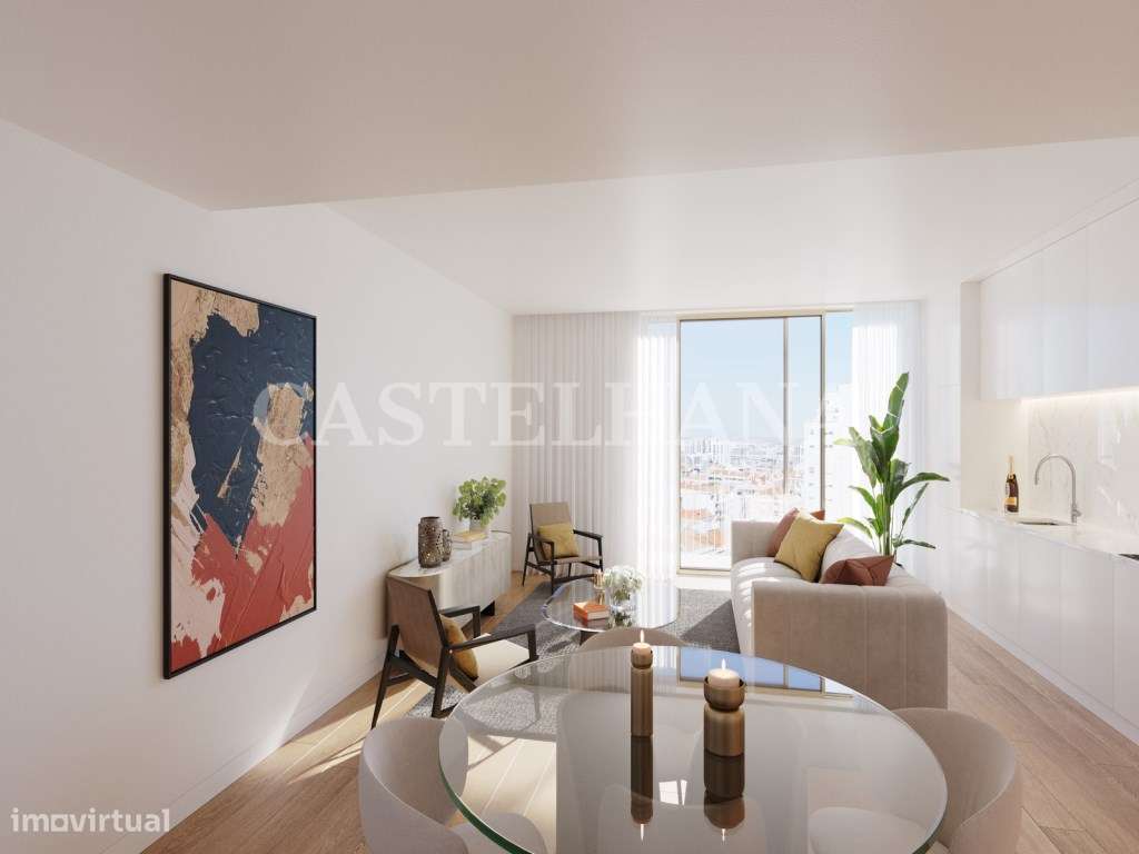 Apartamento T2 com varanda em novo empreendimento nas Avenidas Novas - Grande imagem: 5/50