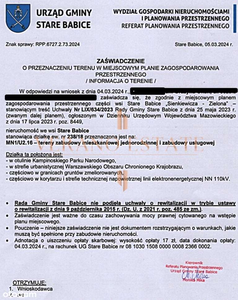 TEREN INWESTYCYJNY | MPZP | 1776M2 | UL. KRĘTA - Pełny obrazek: 2/6