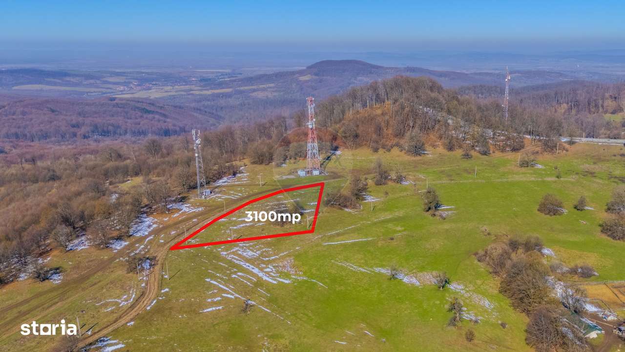 COMIISION 0% Teren cu vedere spectaculoasă – 3.100 mp Vlădeni - Imagine principală: 5/8