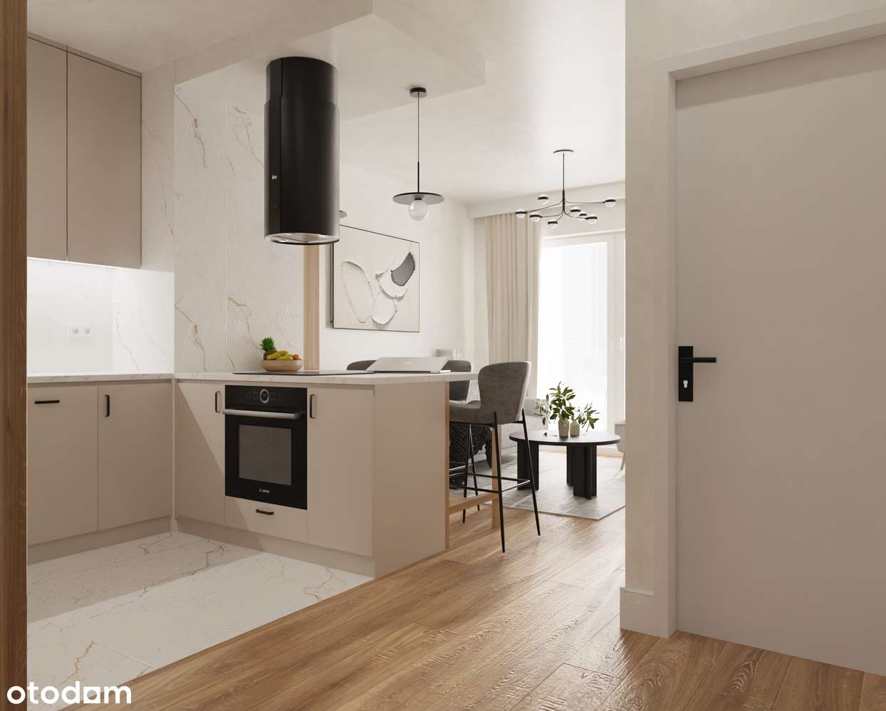 2pokoje z balkonem przy Dworcu Fabrycznym - Pełny obrazek: 2/9