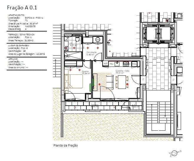 Apartamento T1 | Nova Construção | Terraço | Jardim | Garagem | Campan-17