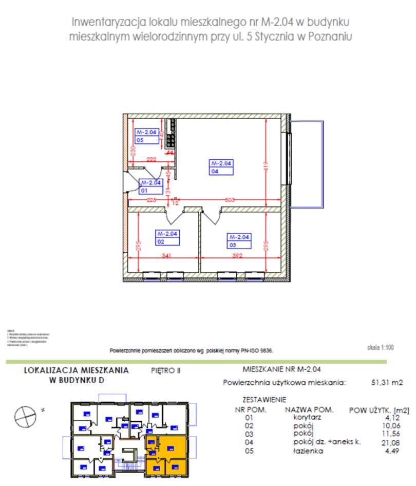 Lokal 3 pokojowy - 51 m2, bez PCC! Dwa miejsca postojowe gratis!-6
