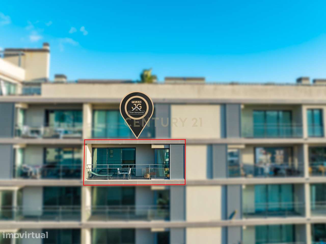 Apartamento T2 Mobilado nos Piornais com Piscina,  Ginásio, Varanda e - Grande imagem: 4/23