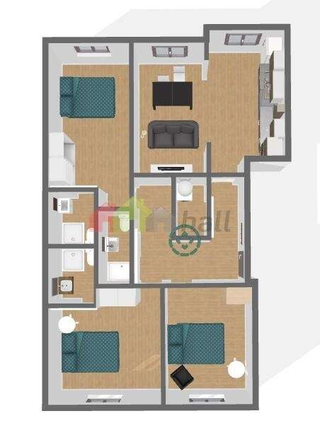 Apartamento T3 Totalmente Remodelado c/ 2 suítes-24