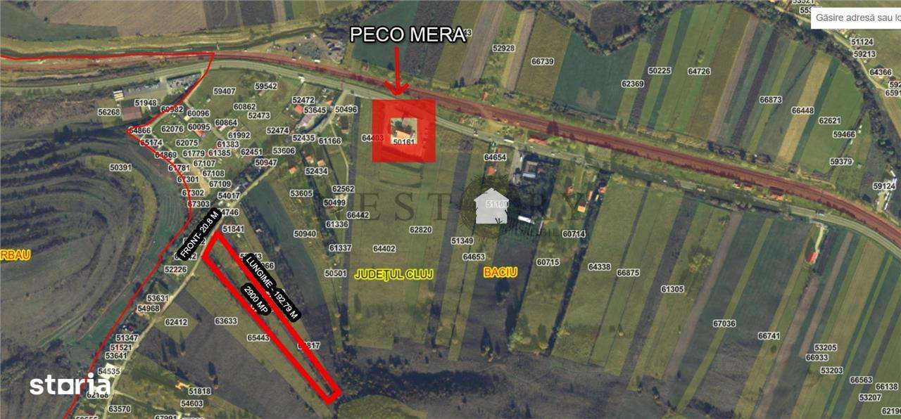 Teren intravilan de vanzare,2900mp,Mera-Baciu, 3 unitati locative!-4