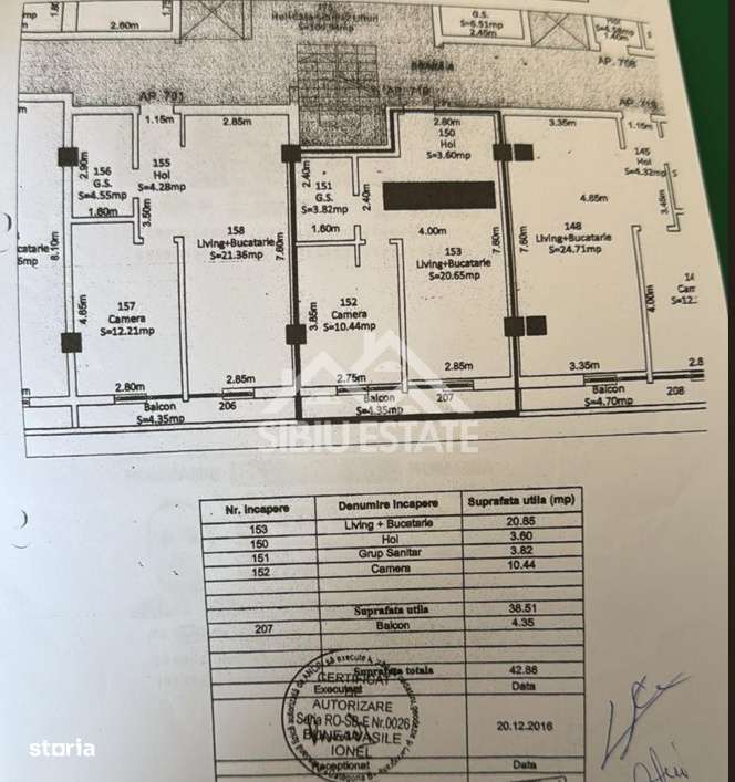 Apartament de vanzare, 2 camere mobilat utilat, bloc cu lift-8