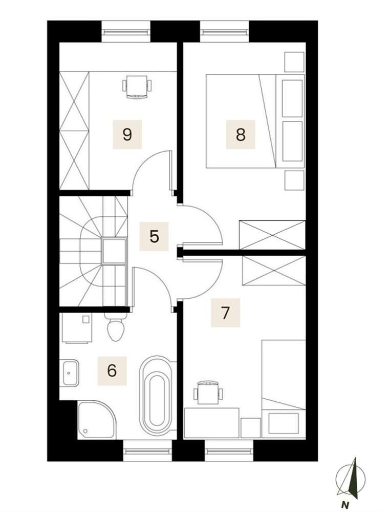 NOWY Dom w zabudowie szeregowej pod Złotowem - Dzierzążenko - Pełny obrazek: 5/6