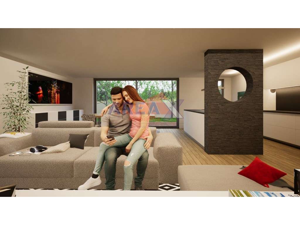 Moradia geminada T4, de arquitetura contemporânea-5