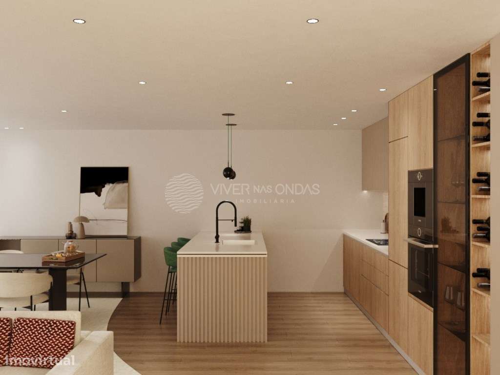 Apartamento T3 com varanda e parqueamento, em Selho - Guimarães. - Grande imagem: 4/27