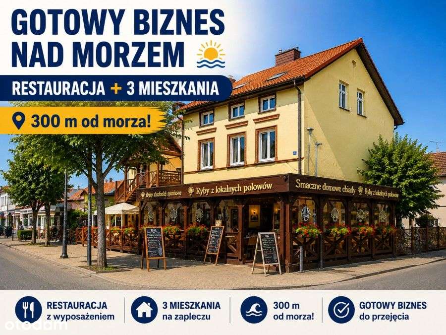 Dochodowa restauracja 250 M od plaży Darłówko Zach-19