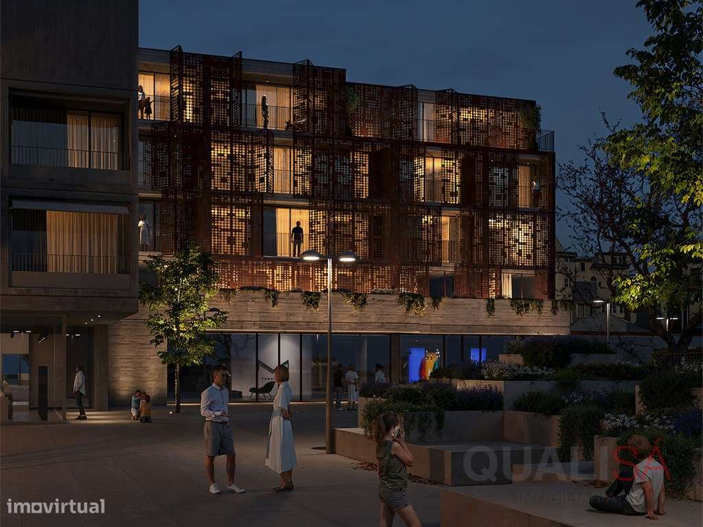 Apartamento T1 novo com varanda em empreendimento de luxo no centro...-16