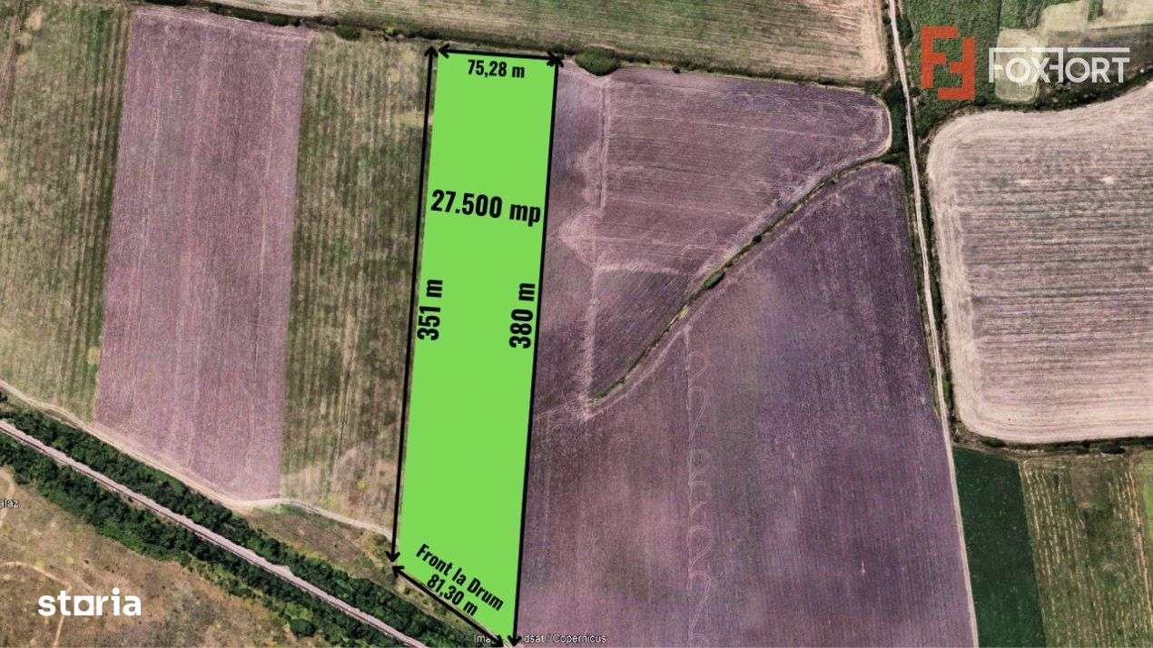 Teren extravilan 27.500 mp de vanzare in Timisoara-Zona Exterior Vest - Imagine principală: 4/4