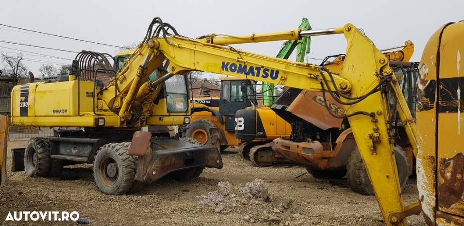 Komatsu PW 200 -7k Excavator pe roți - 1